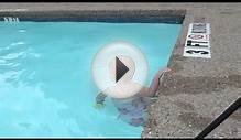 Baby Swims Across Pool