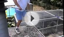 Cleaning a Pool Screen Enclosure : Tips for Balancing on a