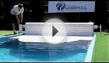 Pool cover roller shutter Liderpool manual with crank